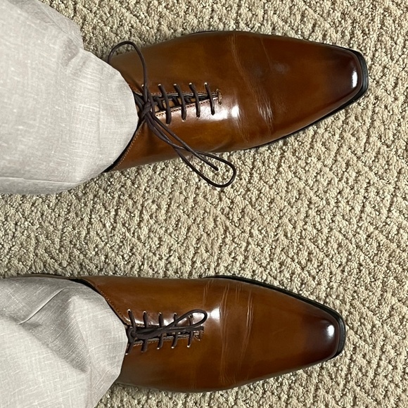 Cognac size 8 1/2 (9 1/2) whole-cut lace ups - Picture 5 of 12